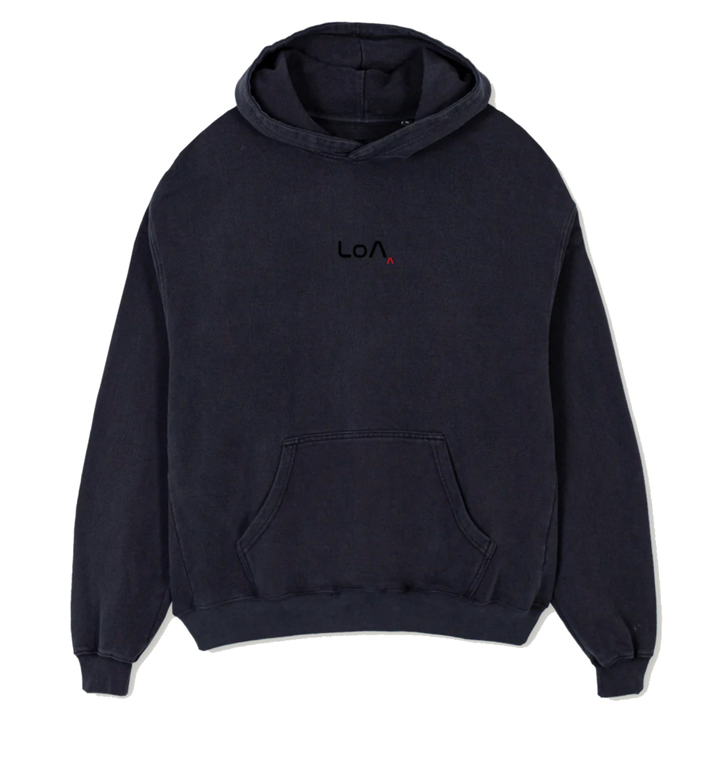 LoA Vintage Black Oversized Hoodie
